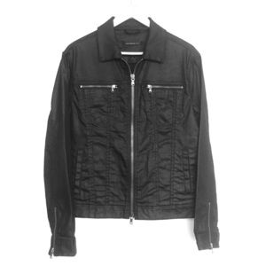 JOHN VARVATOS Black Cotton Jacket sz M